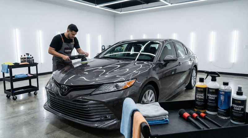 动漫之家汽车测评视频-丰田凯美瑞精洗美容视频演示