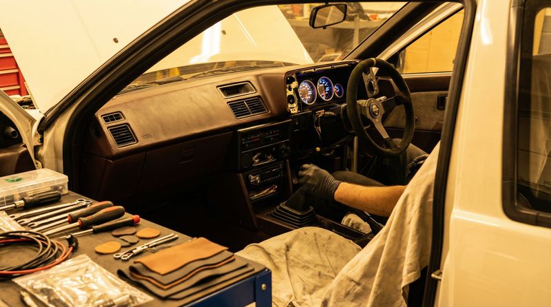 动漫之家修车视频-丰田AE86内饰改装视频教程